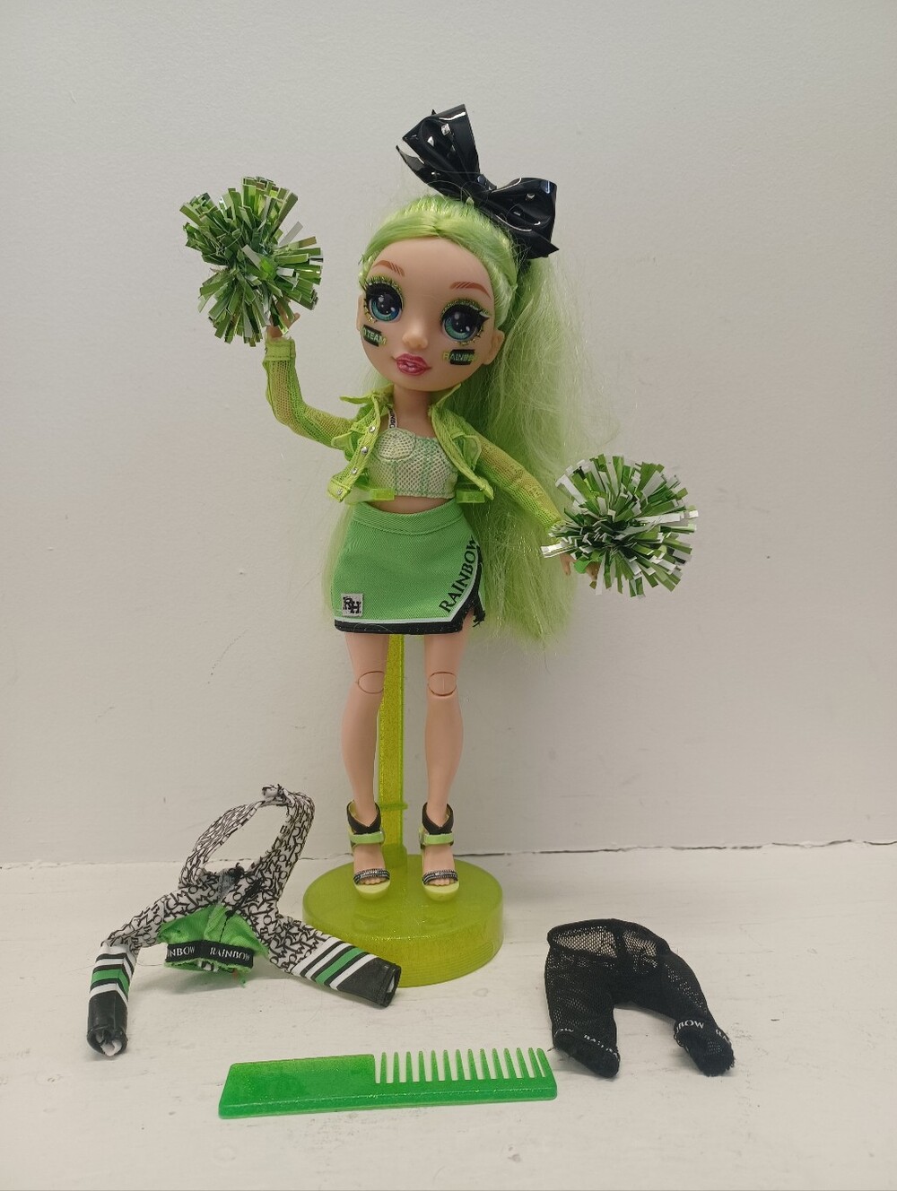 Rainbow High 2019 JADE Hunter Green MGA Cheerleader Series Fashion Doll Cheer